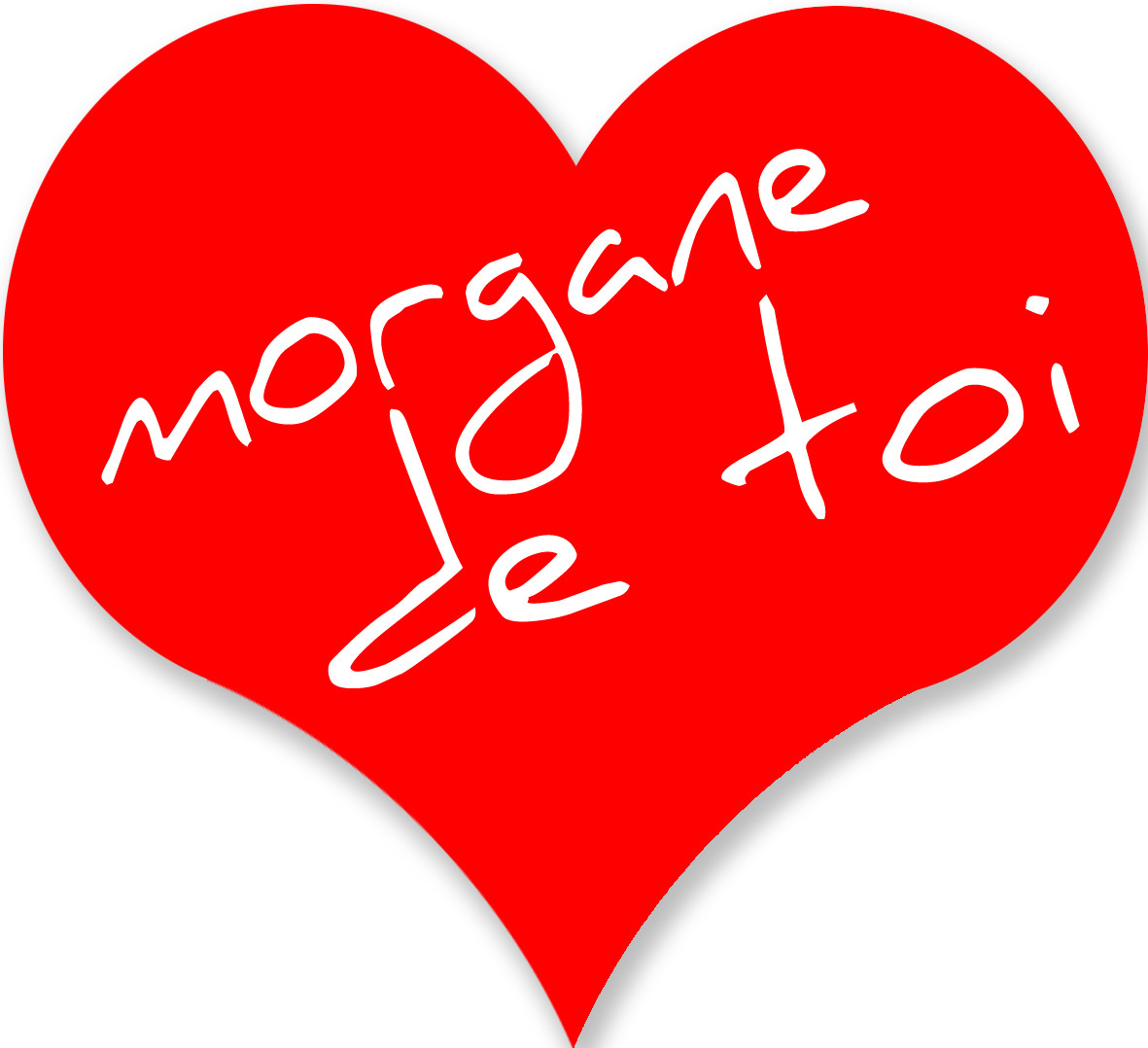 morgane de toi - 5x4,5cm - Sticker/autocollant