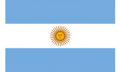 Drapeau Argentine - 5 x 3,3 cm - Sticker/autocollant