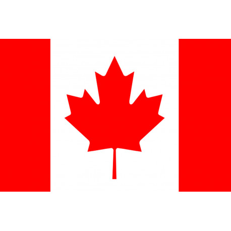 Drapeau Canada - 19.5 x 13 cm - Sticker/autocollant