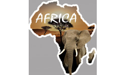 Africa Eléphant - 5x4,5cm - Sticker/autocollant