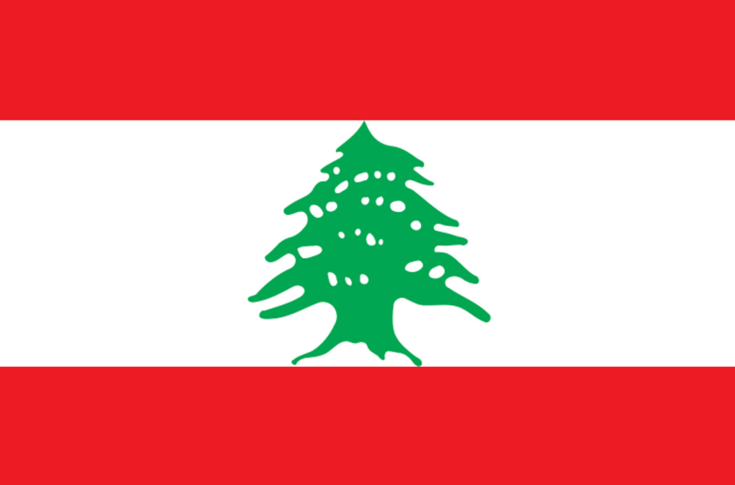 Drapeau Liban - 19,5x13 cm - Sticker/autocollant