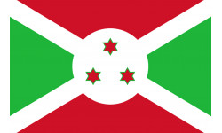 Drapeau Burundi - 19,5x13 cm - Sticker/autocollant