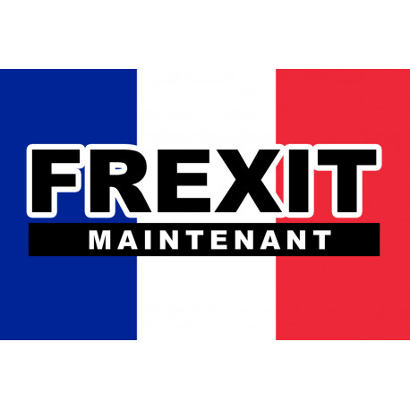 FREXIT - 29x19cm - Sticker/autocollant