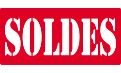 SOLDES R2 - 15x7cm - Sticker/autocollant