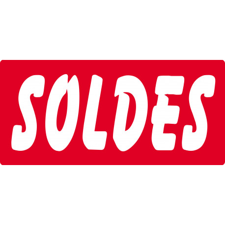 SOLDES R3 - 15x7cm - Sticker/autocollant