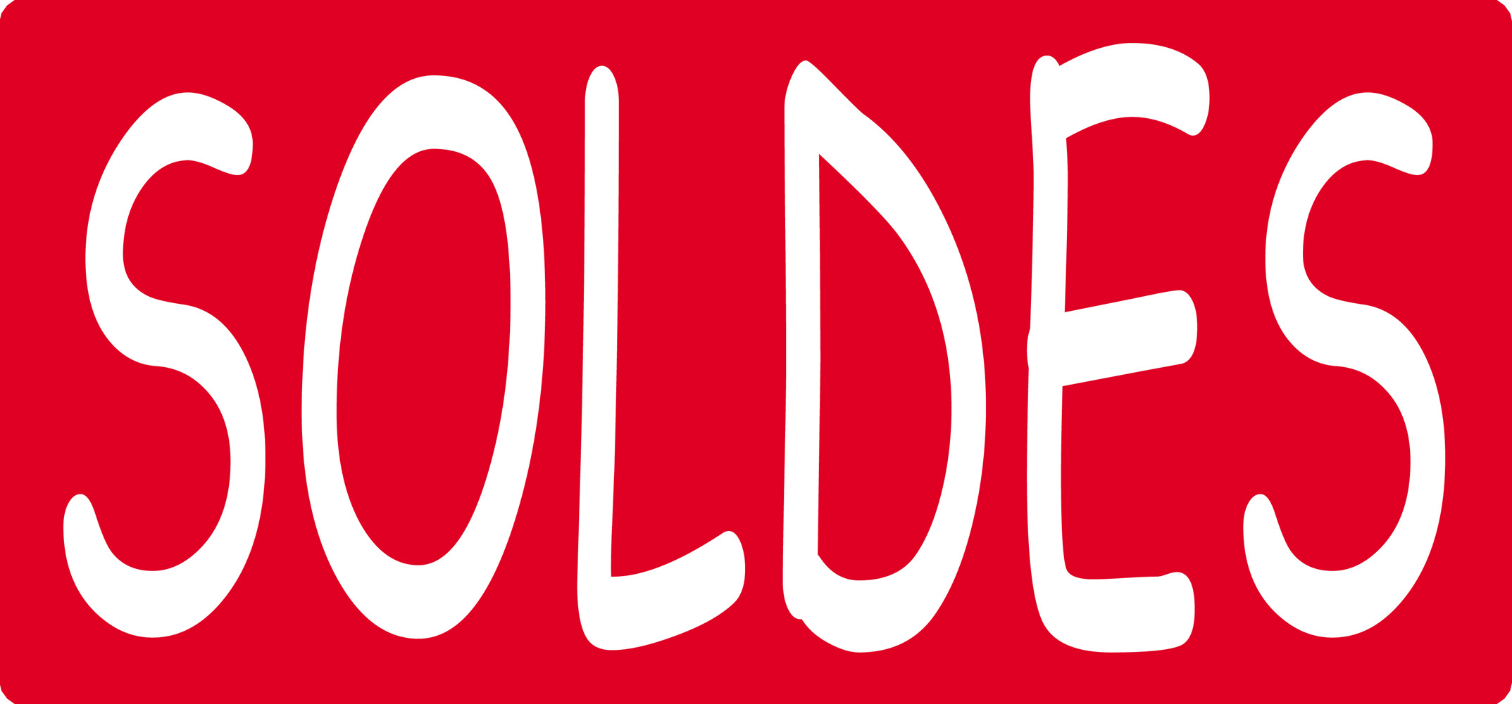 SOLDES R14 - 30x14cm - Sticker/autocollant