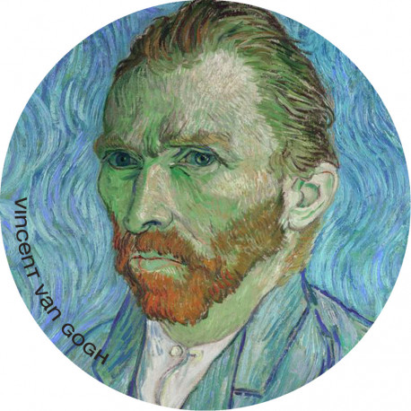 Van Gogh - 10cm - Sticker/autocollant