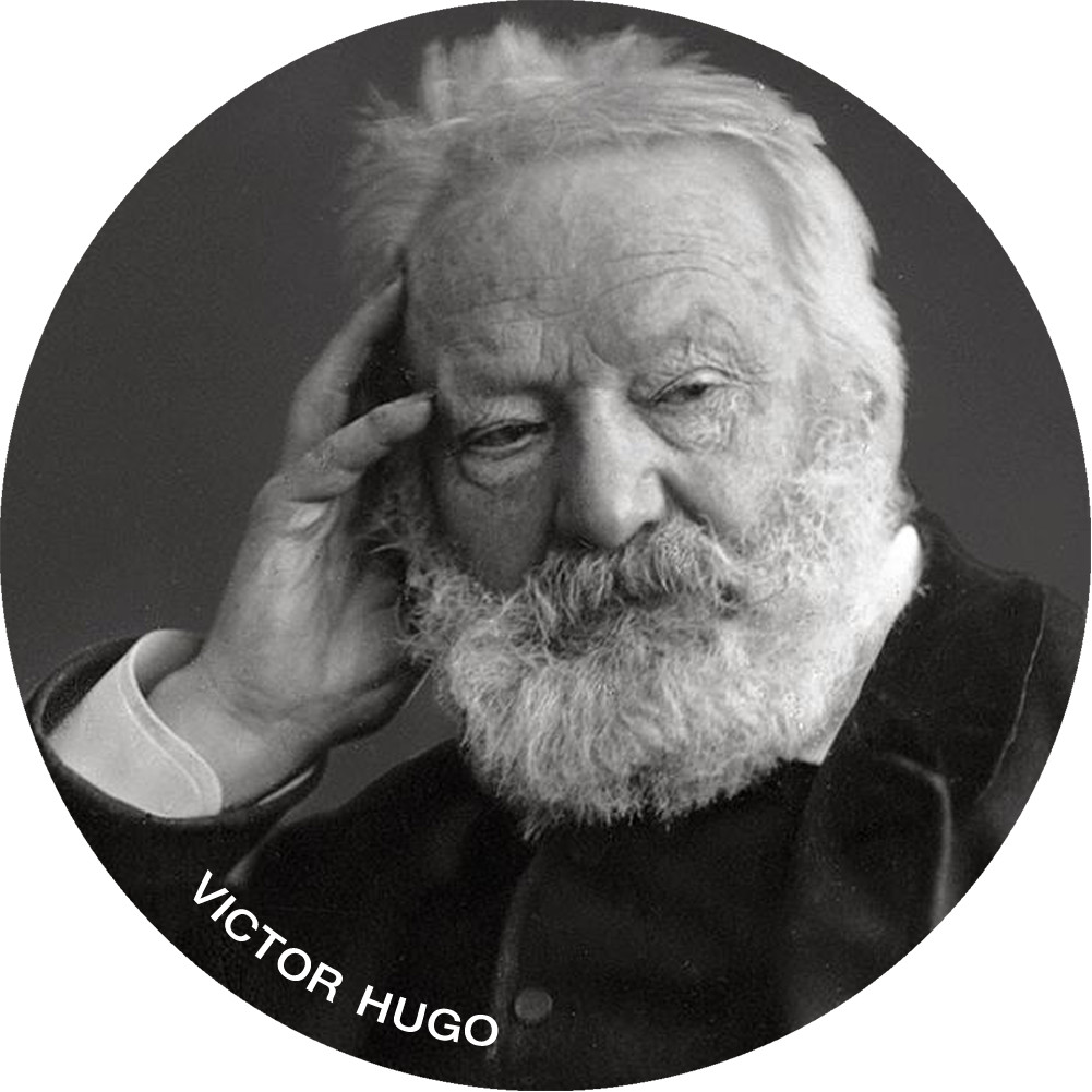 Victor Hugo (20x20cm) - Sticker/autocollant