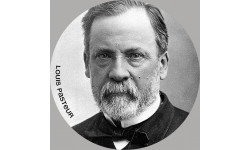 Louis Pasteur (20x20cm) - Sticker/autocollant