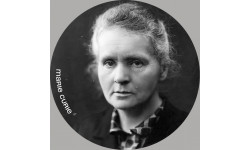 Marie Curie (20x20cm) - Sticker/autocollant