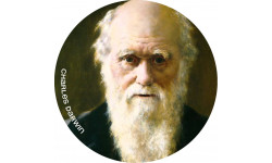 Charles Darwin (5x5cm) - Sticker/autocollant