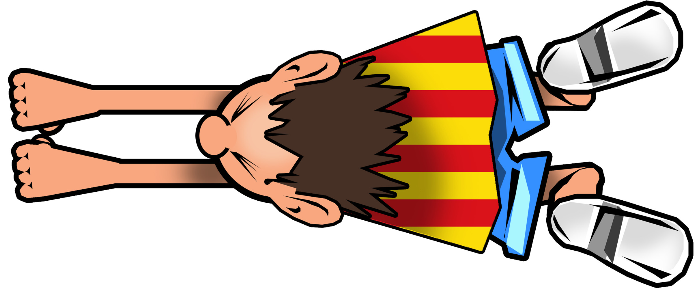 attrape voiture Catalan - 14x6cm - Sticker/autocollant