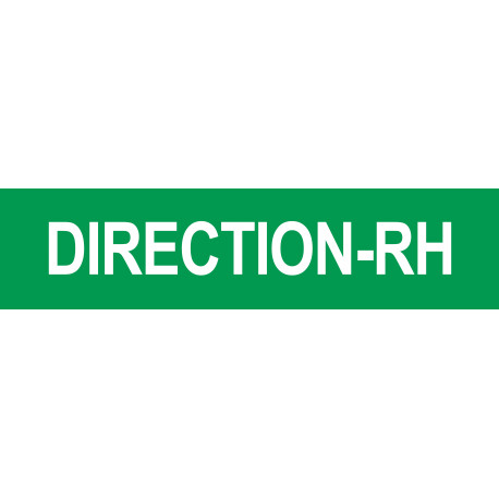 DIRECTION RH vert - 29x7cm - Sticker/autocollant