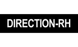 DIRECTION RH noir - 15x3,5cm - Sticker/autocollant