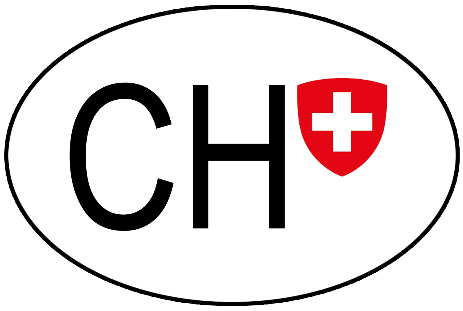 CH SUISSE - 15X10cm - Sticker/autocollant