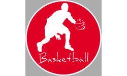 Basketball dribble - 15cm - Sticker/autocollant