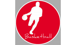 Basketball silhouette - 10cm - Sticker/autocollant