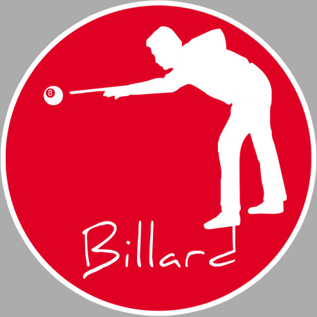 Billard - 5cm - Sticker/autocollant