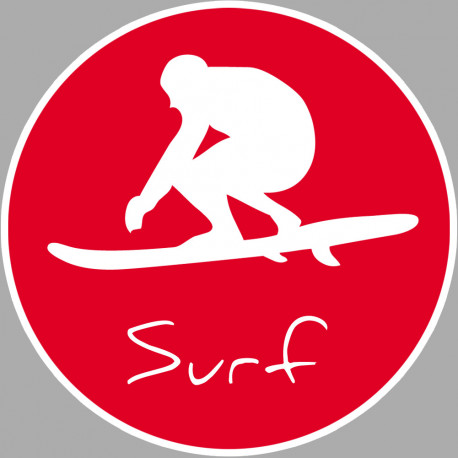 Surf - 20cm - Sticker/autocollant