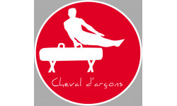 Cheval d'arçons - 10cm - Sticker/autocollant