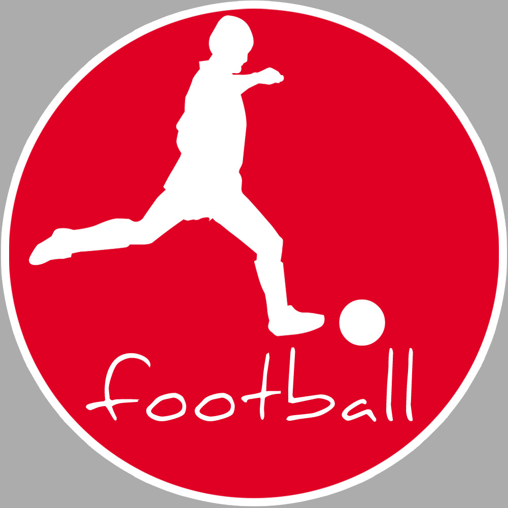 Football - 20cm - Sticker/autocollant