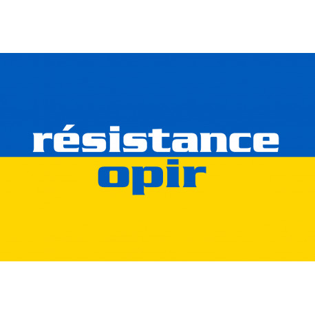 Ukraine résistance opir - 10cm - Sticker/autocollant