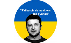 Volodymyr Zelensky - 10cm - Sticker/autocollant