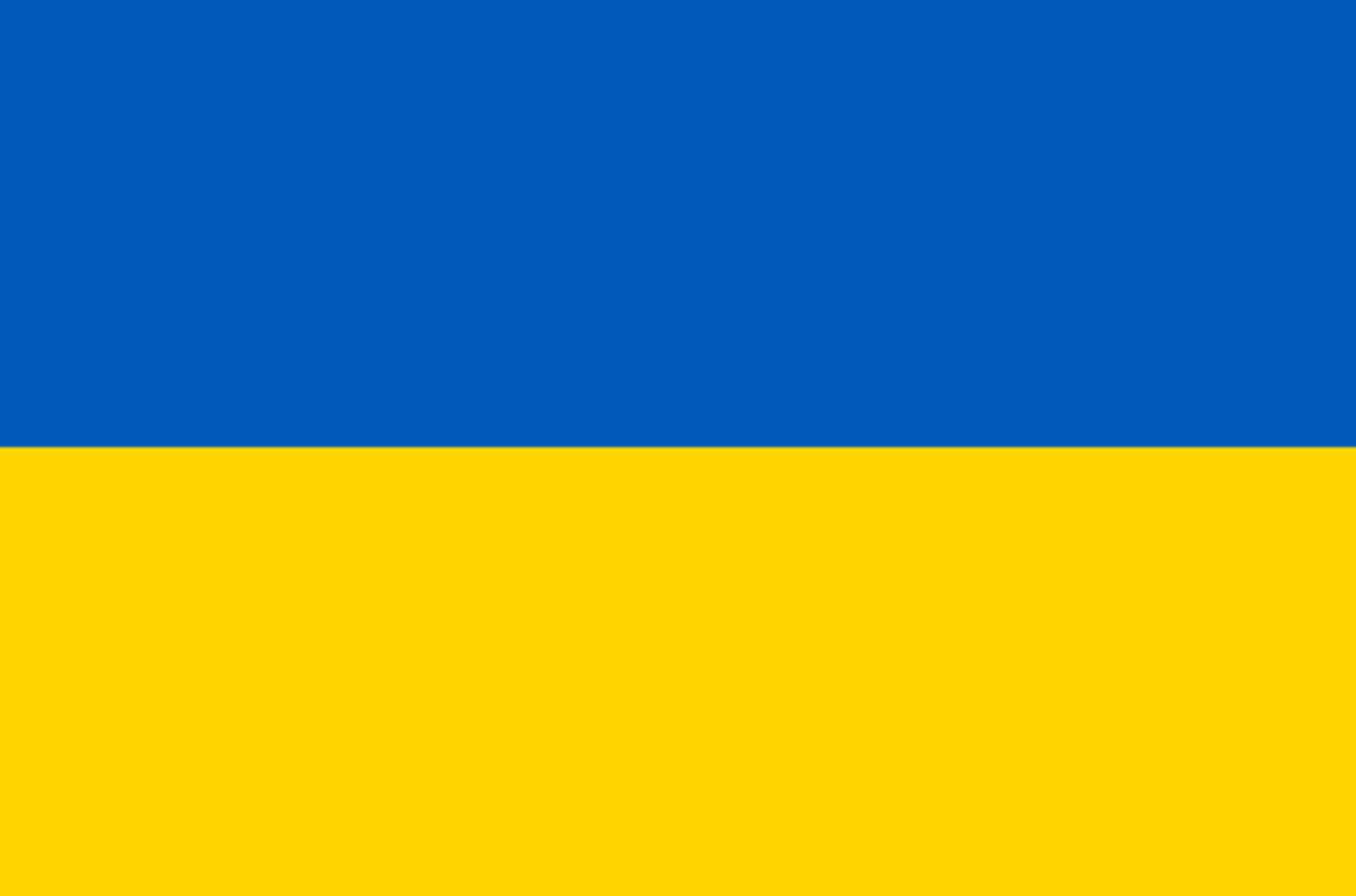 Drapeau Ukraine - 15x10cm - Sticker/autocollant