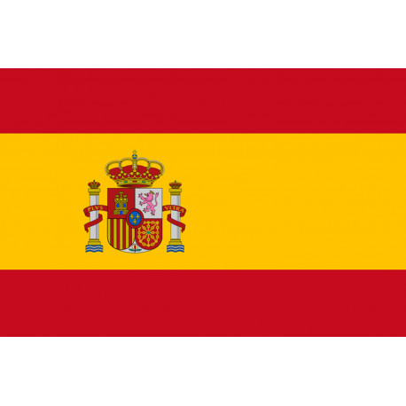 Drapeau Espagne - 15 x 10 cm - Sticker/autocollant