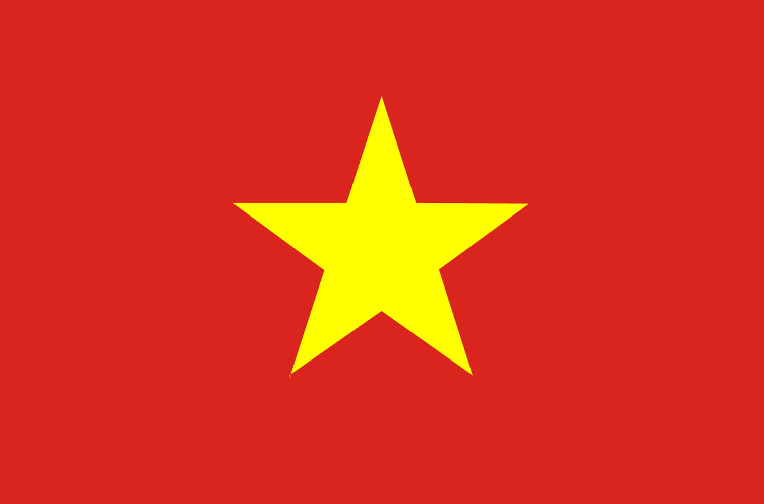 Drapeau Viet Nam - 19.5x13cm - Sticker/autocollant