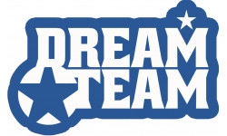 DREAM TEAM - 10x6,5cm - Sticker/autocollant