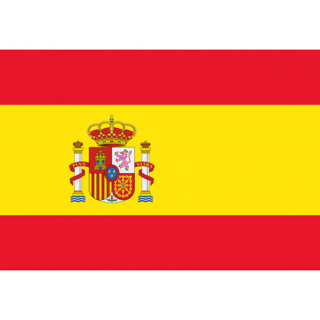 drapeau Espagne - 19,5x13cm - Sticker/autocollant