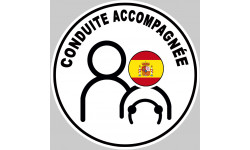 A Espagne drapeau - 15cm - Sticker/autocollant