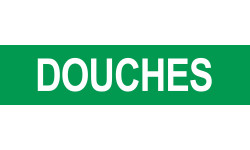 DOUCHES vert - 15x3.5cm - Sticker/autocollant