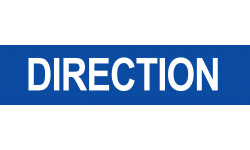 DIRECTION bleu - 15x3.5cm - Sticker/autocollant