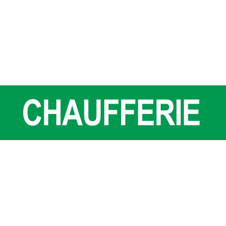 CHAUFFERIE VERT - 15x3.5cm - Sticker/autocollant