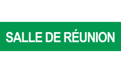 SALLE DE REUNION VERT - 29x7cm - Sticker/autocollant