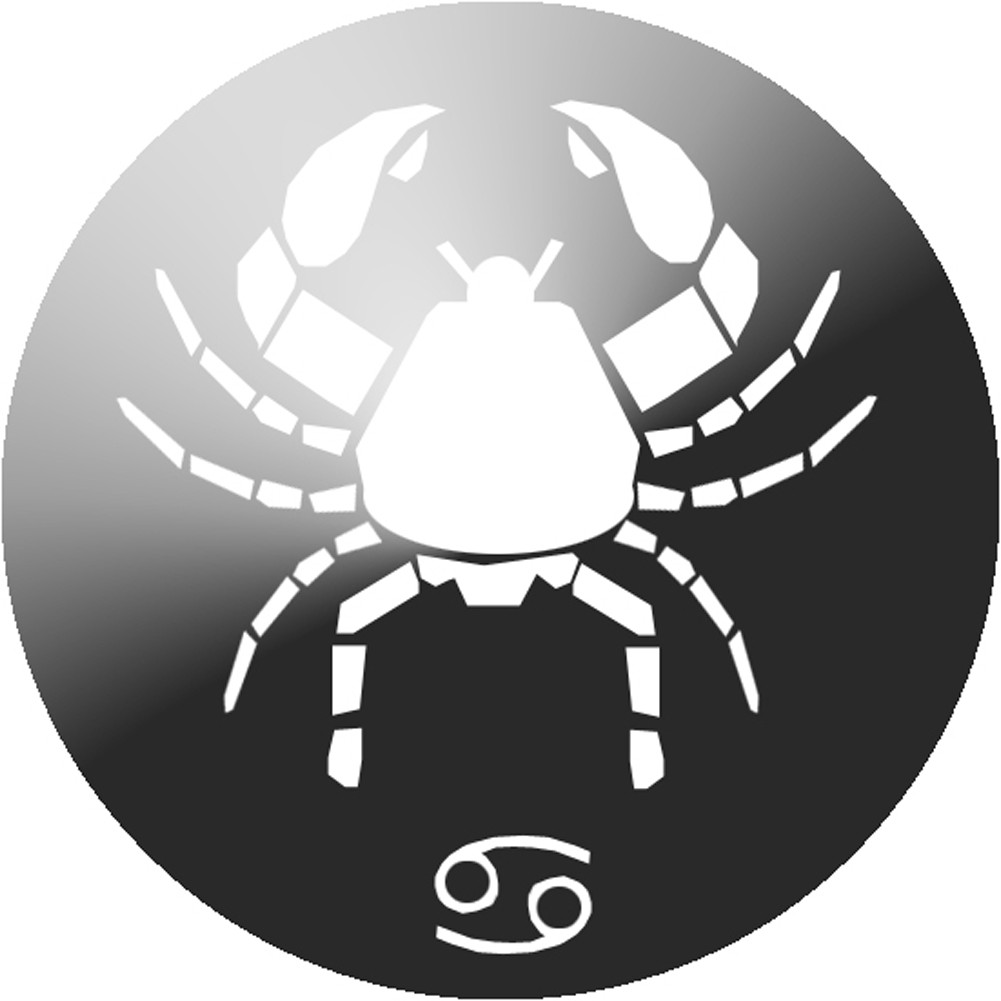 signe du zodiaque scorpion rond - 8cm - Sticker/autocollant