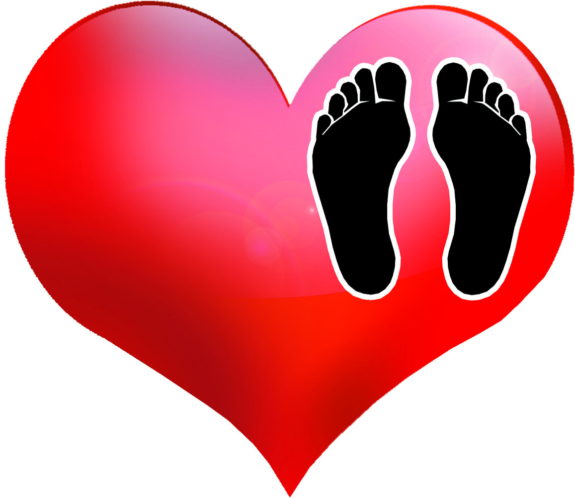 coeur Pieds noirs - 20x17.2cm - Sticker/autocollant