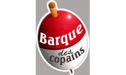 bouchon barque des copains - 10x7cm - Sticker/autocollant