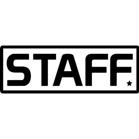 STAFF - 29x10cm - Sticker/autocollant