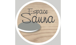 sauna espace - 20cm - Sticker/autocollant