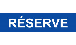 local réserve bleu - 29x7cm - Sticker/autocollant