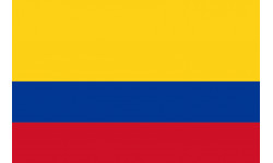 Drapeau Colombie - 19.5 x 13 cm - Sticker/autocollant