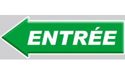 entrée flèche gauche - 20x7cm - Sticker/autocollant