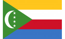 Drapeau Comores - 19.5 x 13 cm - Sticker/autocollant