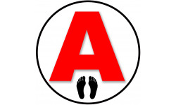 A pieds noirs - 15cm - Sticker/autocollant