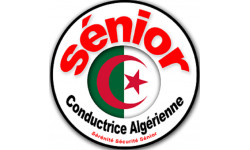 conductrice Sénior Algérienne - 10cm - Sticker/autocollant