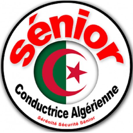 conductrice Sénior Algérienne - 10cm - Sticker/autocollant