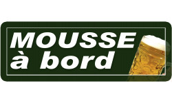 mousse à bord - 29,5x10,5cm - Sticker/autocollant